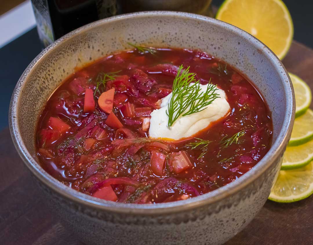 آموزش سوپ بورش روسی (سوپ چقندر)