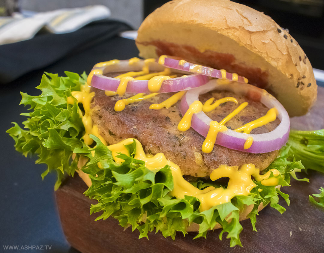آموزش همبرگر گیاهی