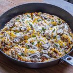 آموزش پیتزا قارچ و گوشت در تابه